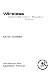 Acoustic Research AW822 Speaker System User Manual