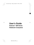 Acer 600 Series Laptop User Manual