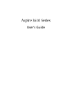 Acer 3610 Series Laptop User Manual