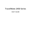 Acer 2450 Laptop User Manual