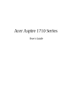 Acer 1710 Series Laptop User Manual