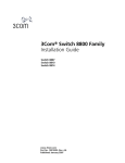 3Com 8807 Switch User Manual