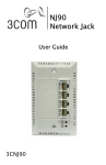 3Com 3CNJ90 Switch User Manual