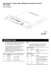 3Com 3C172221 Switch User Manual