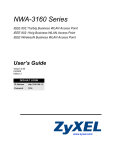 ZyXEL Communications NWA3160-N User`s guide
