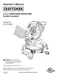 Craftsman 315.212040 Operator`s manual
