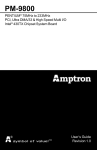 AMPTRON PM-9800 User`s guide