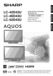 Sharp Aquos LC-42D~43U Operating instructions