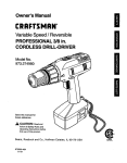 Craftsman 973.274980 Owner`s manual