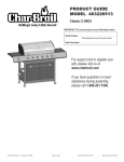 Char-Broil 463226513 C-69G3 Product guide