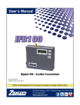 Zaxcom IFB100 Specifications
