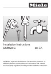 Miele G 5700 Operating instructions