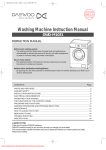Daewoo DWD-UD121X Series Instruction manual