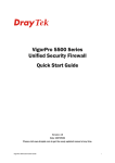 Draytek VigorPro 5500 Installation guide