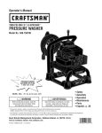 Craftsman 580.750700 Operating instructions