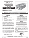 AOG 3282 Series Operating instructions