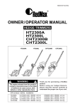 RedMax CHT2300L Specifications