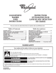 Whirlpool LOAD-SENSING W10330946A Specifications