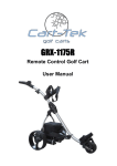 Cart-Tek GRX-1175R User manual