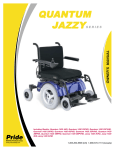 Pride Mobility Quantum Jazzy series Owner`s manual