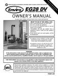 Sherwood ENVIROGAS EG 20 Owner`s manual