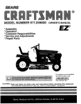Craftsman EZ3 917.259830 Owner`s manual