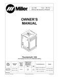 Miller Thunderbolt 225 Owner`s manual