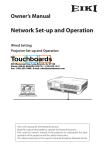 Eiki LC-XBL20 Owner`s manual