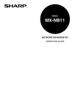 Sharp MX-NB11 Specifications