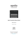 Universal Audio Apollo Technical information