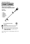 Craftsman 358.795160 Instruction manual