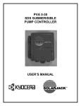 Contax PVA 5-30 User`s manual