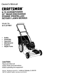 Craftsman 917.377991 Owner`s manual
