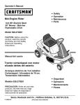 Craftsman 536.270301 Operator`s manual