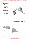 Agri-Fab 45-0353 Owner`s manual