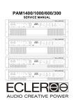 Ecler PAM1000 Service manual