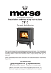 Morso 7110 Operating instructions