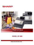 Sharp UP-810F Product specifications