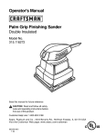 Craftsman 315.116272 Operator`s manual
