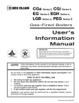 Weil-McLain CGa-8 Operating instructions