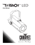Chauvet TriShot LED User manual