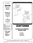 Craftsman 113.197210 Operator`s manual