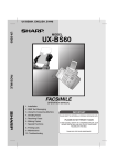 Sharp UX- Printer, Specifications