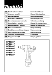 Makita BFT080F Instruction manual