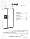 Sears 52268 Owner`s manual