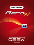 Qbex Aero Style User`s manual