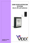 GSM DOOR INTERCOM SYSTEM (Up to 50 call