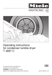 Miele T 4897 C Operating instructions