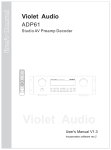 Violet Audio ADP61 User`s manual