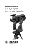 Meade LX200R Instruction manual